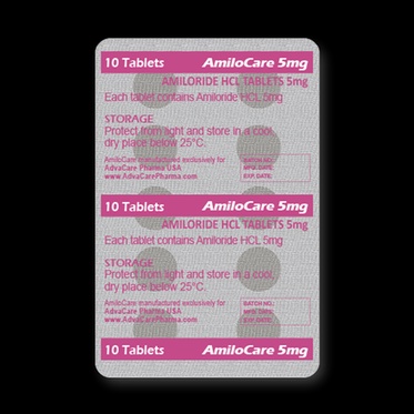 Amiloride - Illustration comprimé et goutte