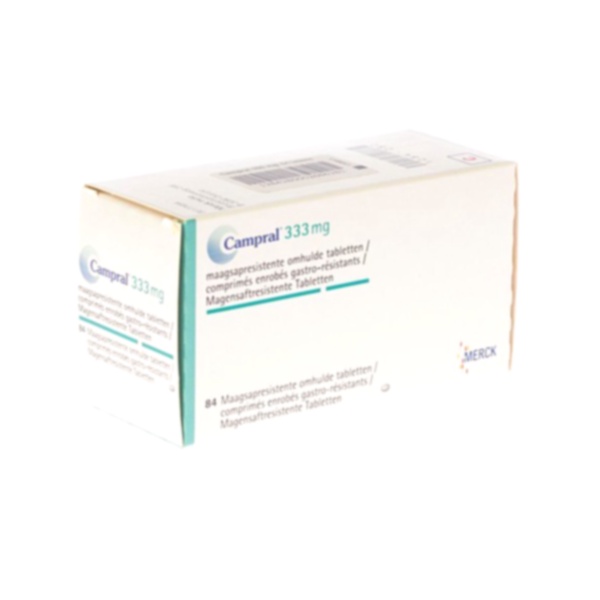 Acheter Campral – Illustration comprimés et boite de Campral