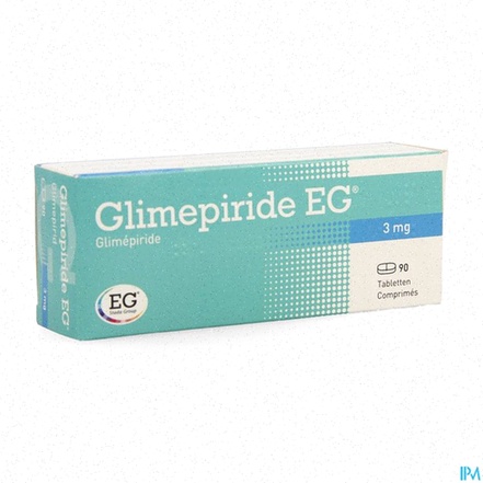 Boîte de Glimepiride 4 mg - Illustration médicament générique