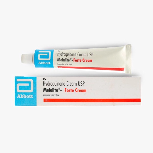 Commande Hydroquinone – Application en tube et peaux avant-après