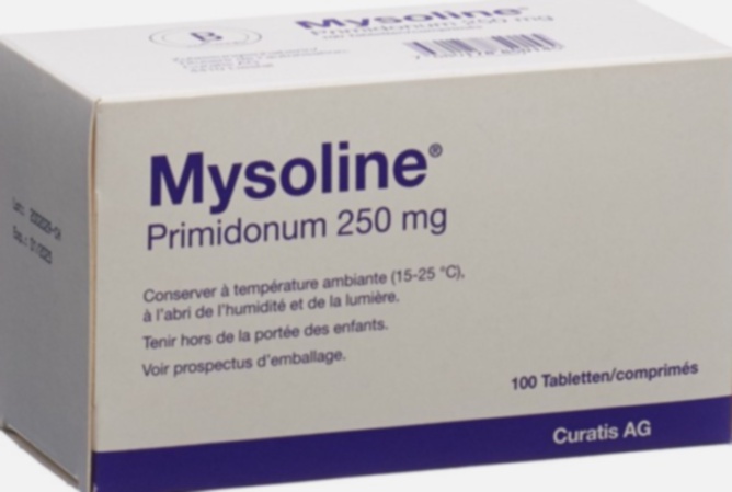 Acheter Mysoline en ligne - Illustration du médicament Mysoline et blister