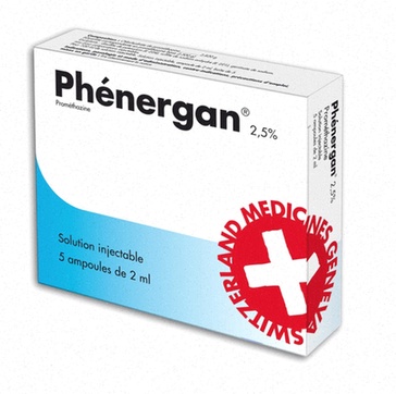 Acheter Phenergan sans ordonnance - Illustration de comprimés et emballage