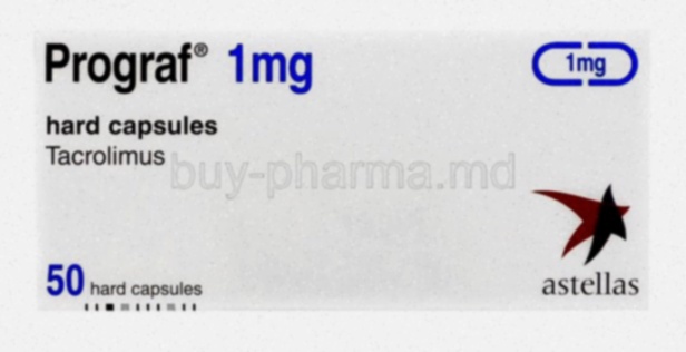 Achat Prograf – Illustration de gélules de tacrolimus et emballage