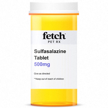 Boîte de sulfasalazine et symbole de livraison rapide