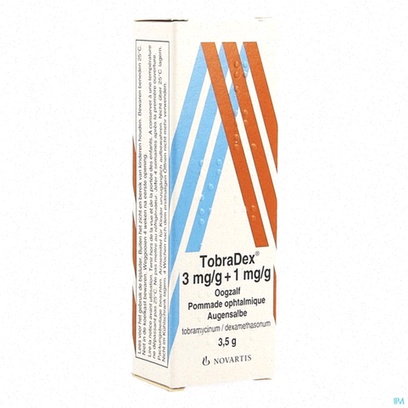 Acheter Tobradex - Illustration flacon et gouttes ophtalmiques