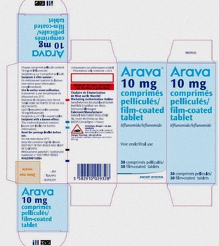 Acheter Arava - Illustration d'un comprimé de léflunomide